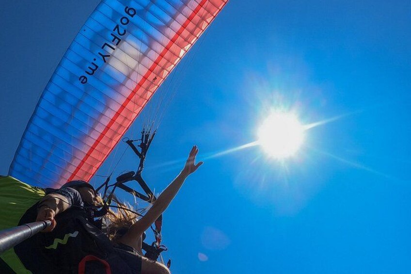Budva: Tandem Paragliding from 2,500ft with GO2FLY team 5