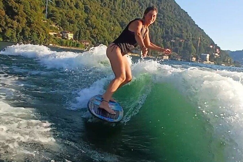Wakeboard and Wakesurf on Lake Como with Mastercraft Boat 3