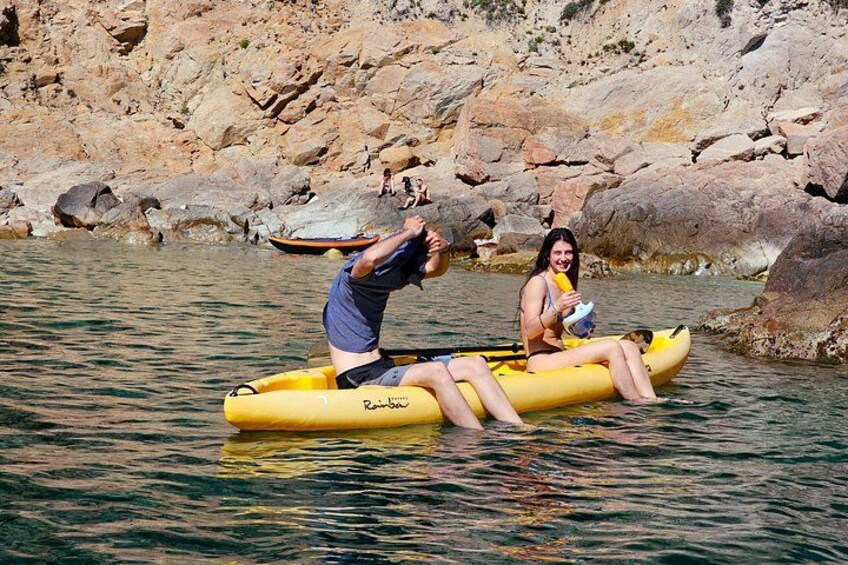 Kayak excursion in Blanes 2