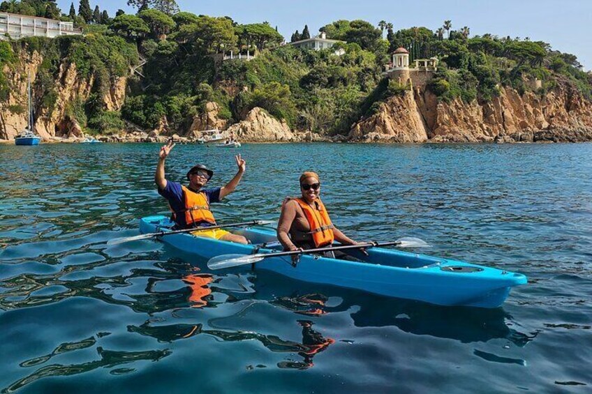 Clear Kayak and SUP excursion in Blanes