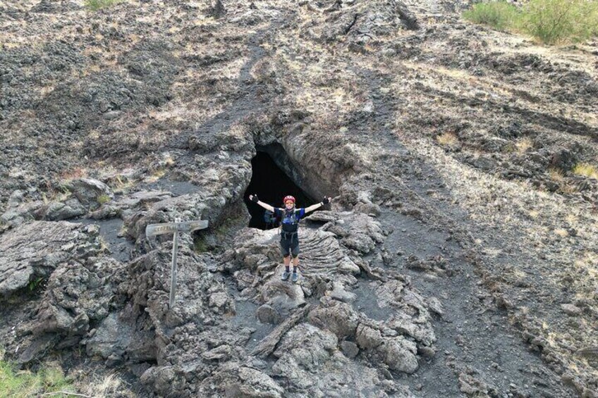 A very beautiful lava tube 
