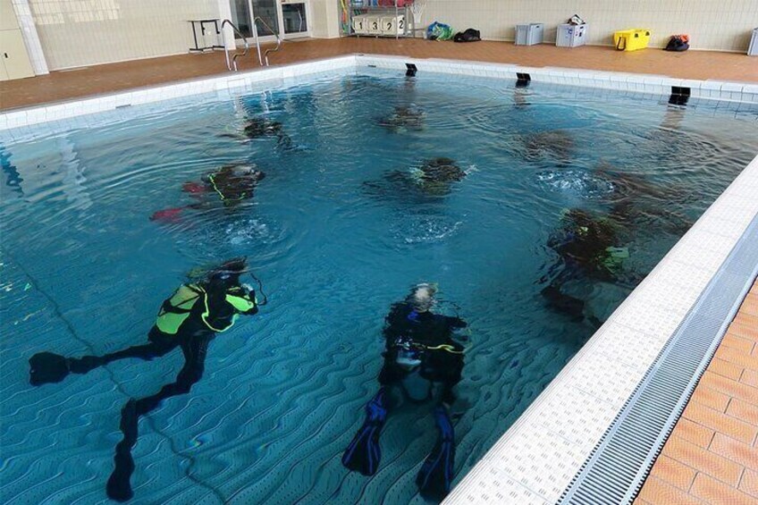 The first breath underwater is magical!