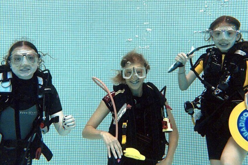 Trial diving is an event for the whole family.