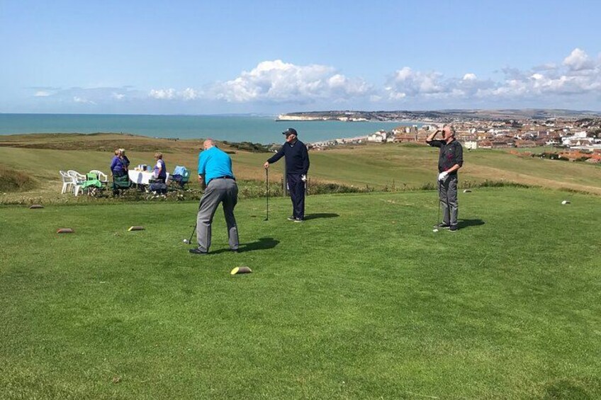 Golfers at Seaford Head 3