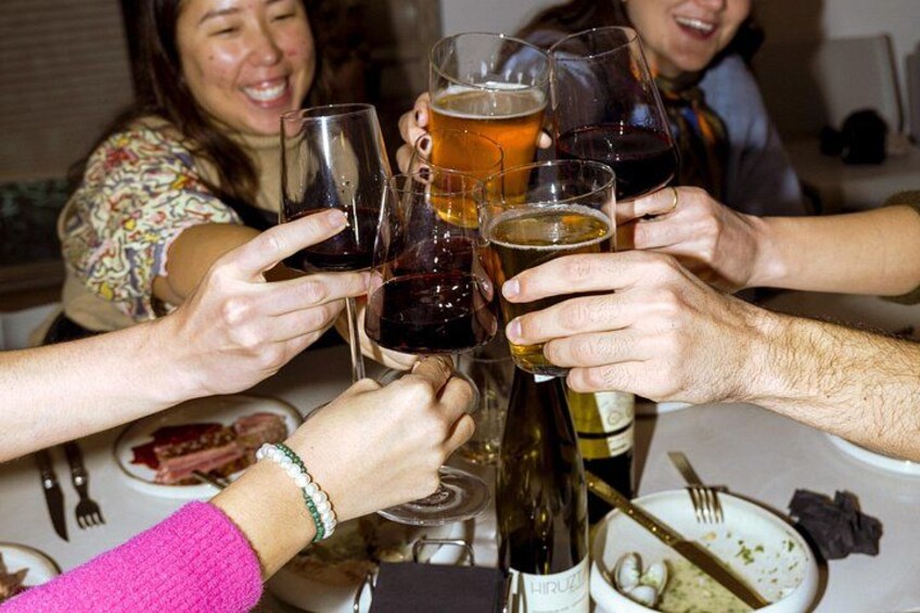 Cheers to us! 3