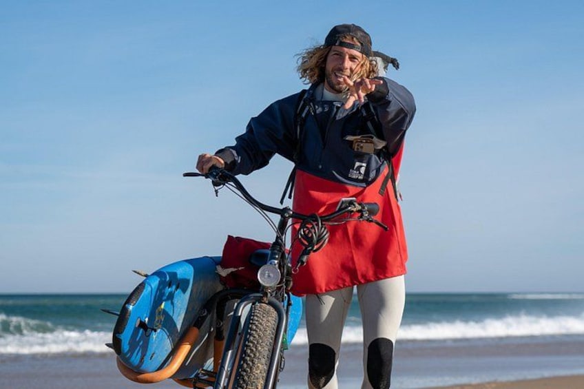 Discover the Landes beaches by Surfing and Fat Bike 3