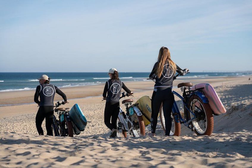 Discover the Landes beaches by Surfing and Fat Bike 2