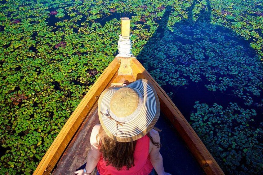 Enjoying the ride on the small boat 3