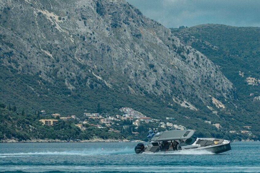 Corfu Island Sunset Cruise on Speed Boat