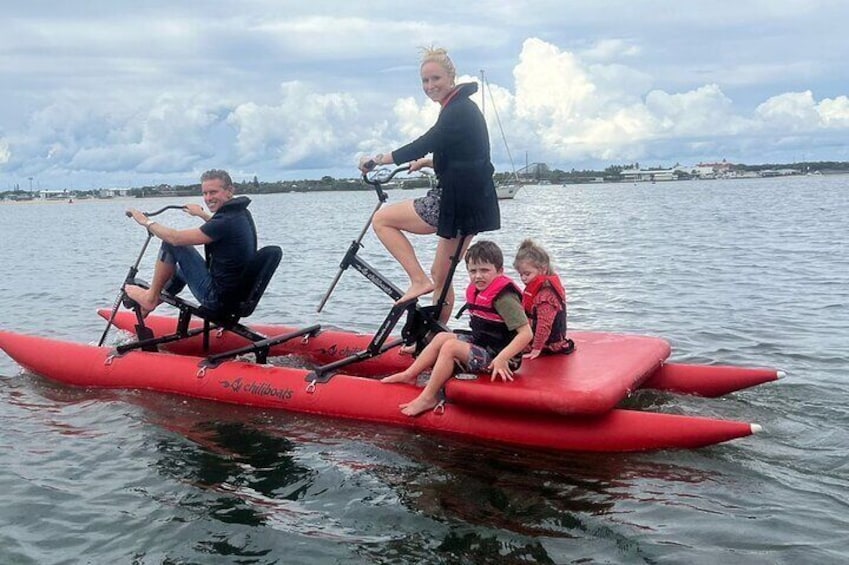 Tandem Waterbike 
Great for a family adventure ( rated to 220kg max)