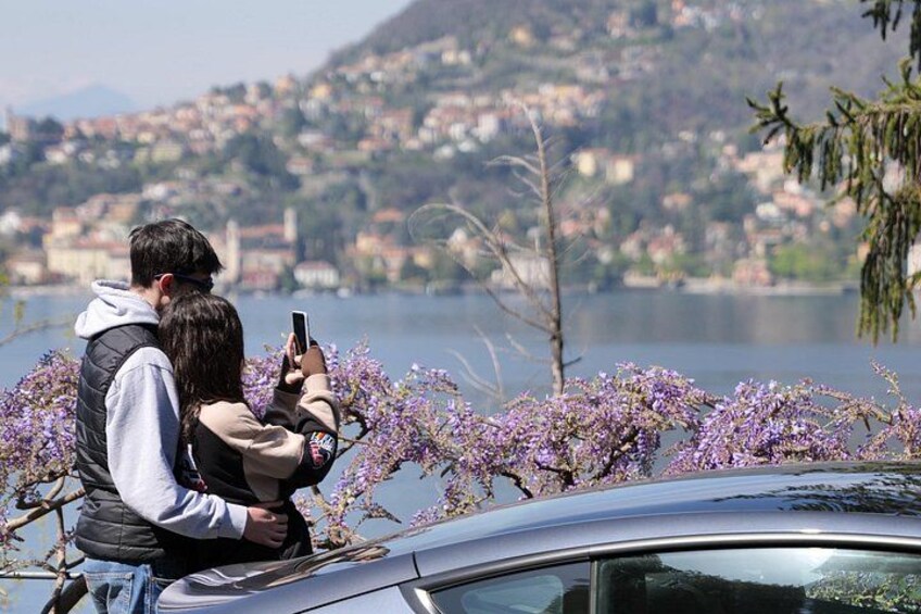 Tesla Tour of Como photographing the beauties of the lake 5