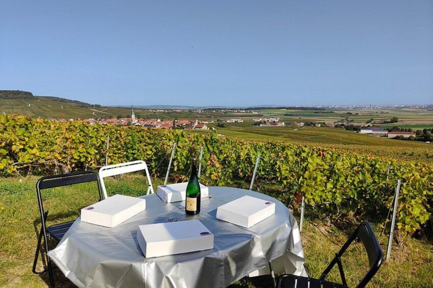 Sunset and champagne tasting in the vineyards 2