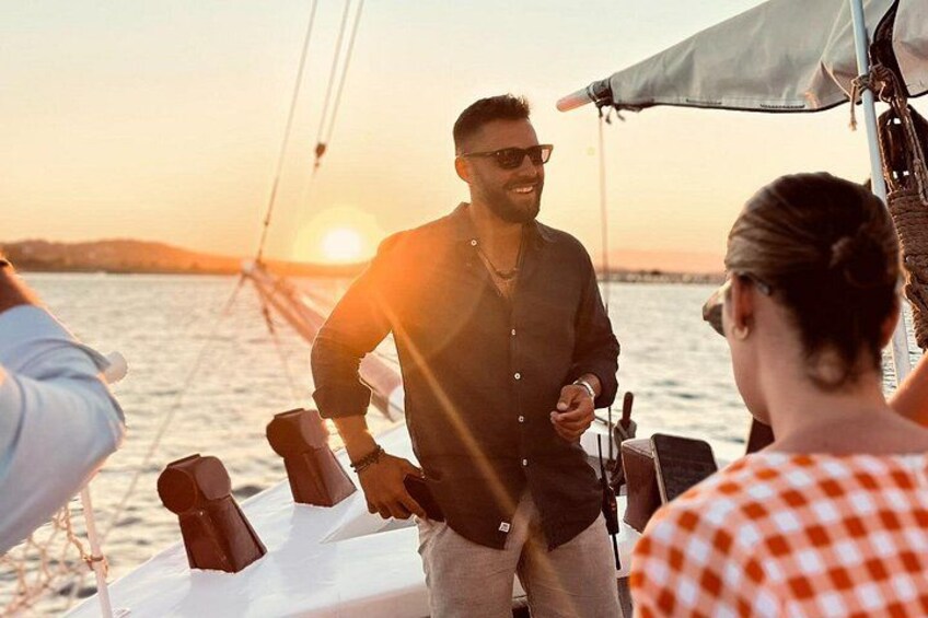Soothing Sunset Escape: A Wooden Boat Cruise with Cocktails & Finger Food Delights 4