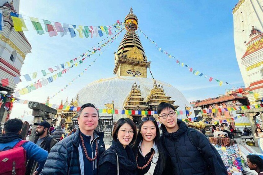 Visitors at Swayambhunath, famously known as the Monkey Temple. 5