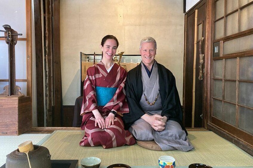 A Unique Antique Kimono and Tea ceremony Experience in English 3