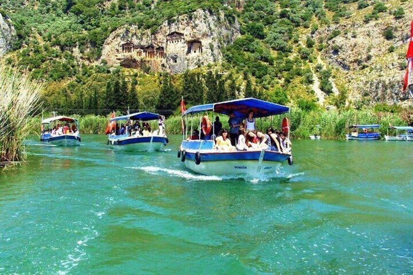 Turtle Beach Boat Tour & Mud Bath & Thermal Pool in Marmaris