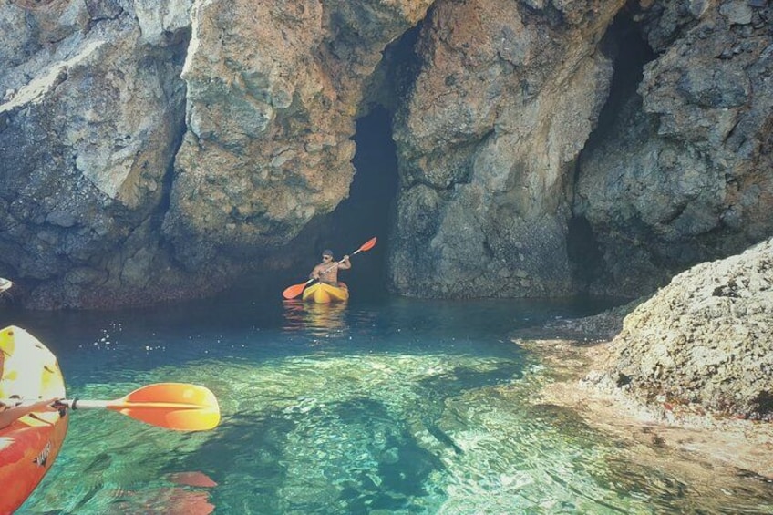Kayak and Snorkeling Excursion in Maro Cerro Gordo Cliffs 1