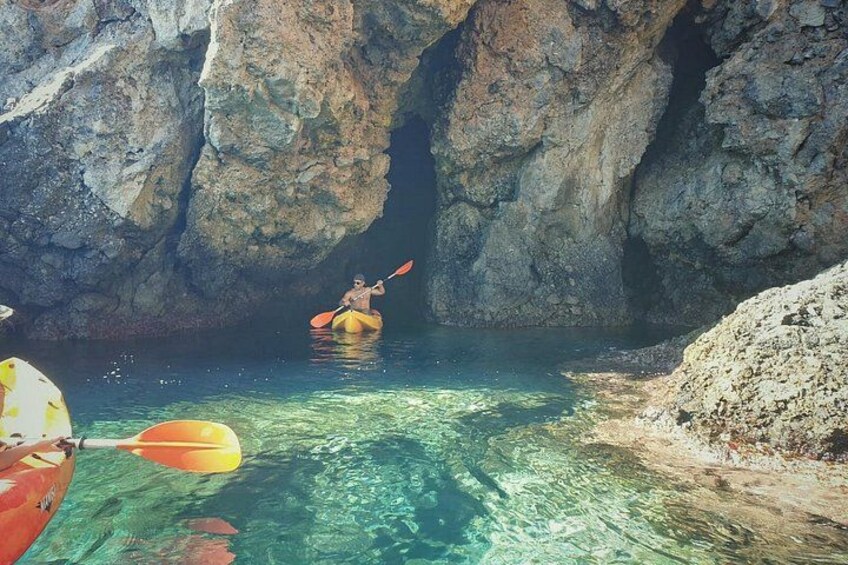 Kayak and Snorkeling Excursion in Maro Cerro Gordo Cliffs 1