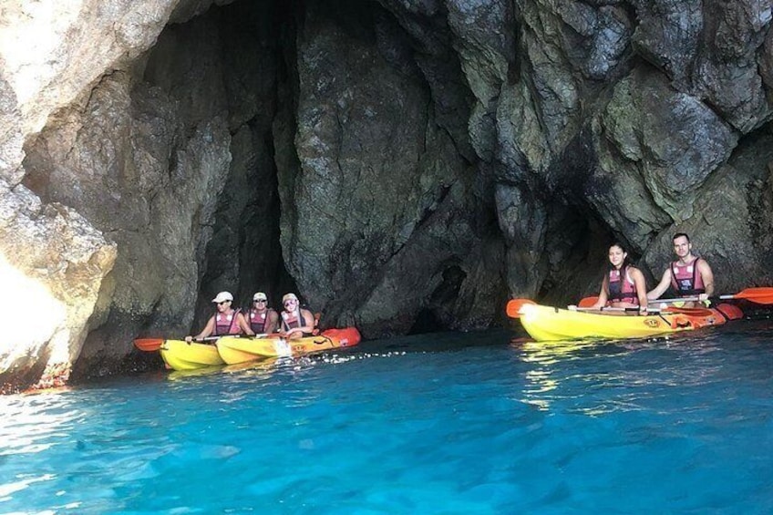 Kayak and Snorkeling Excursion in Maro Cerro Gordo Cliffs 3