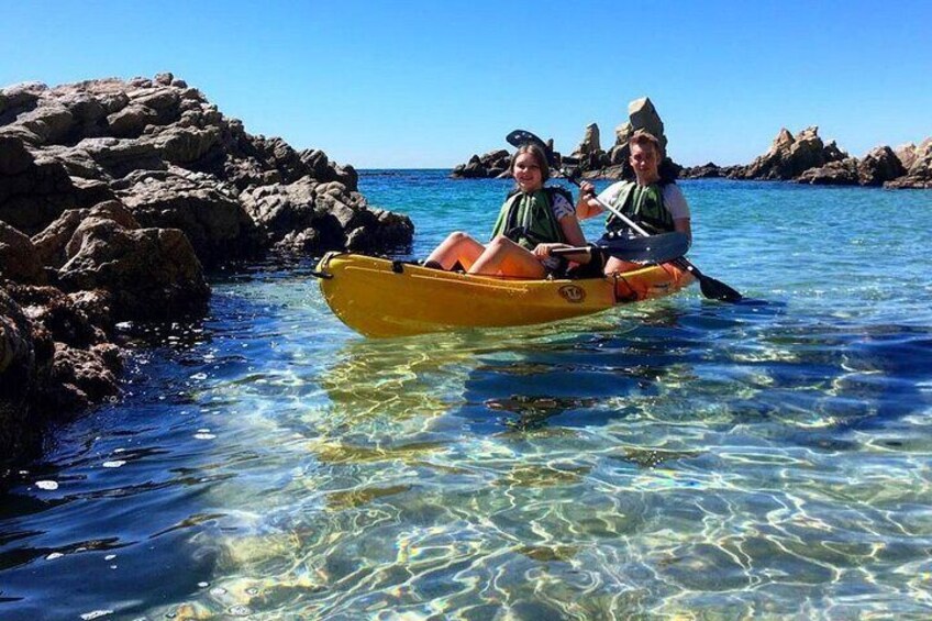 a swim in crystal clear waters