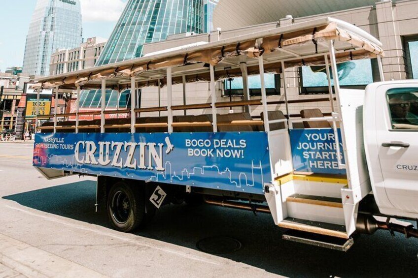 Cruzzin' Nashville Narrated Sightseeing Tour by Open-Air Vehicle