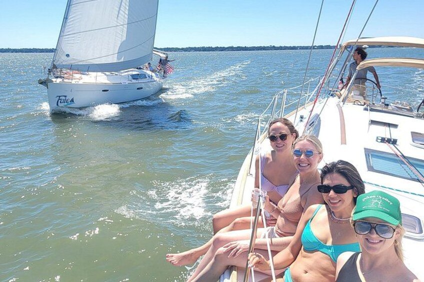 Private Morning Sail, Dolphin and History Tour on Mystique 5
