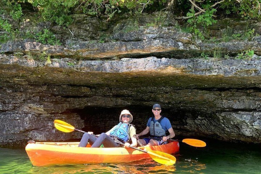 Relaxing as you emerge from one of the caves! 1
