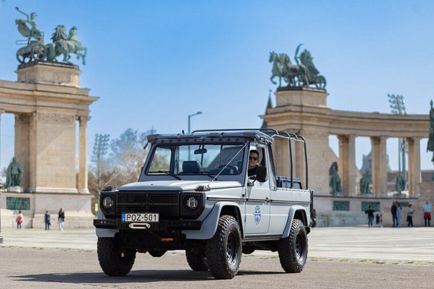 Ride through Budapest in bold luxury with our iconic Mercedes G-Wagon—where comfort meets adventure. 3