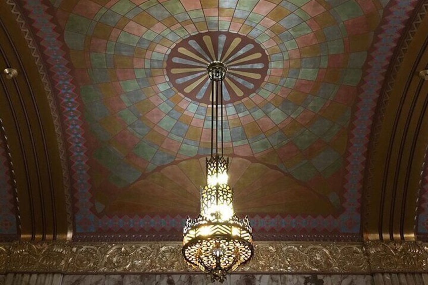 The lobby of the Philcade is a zig-zag standout 1
