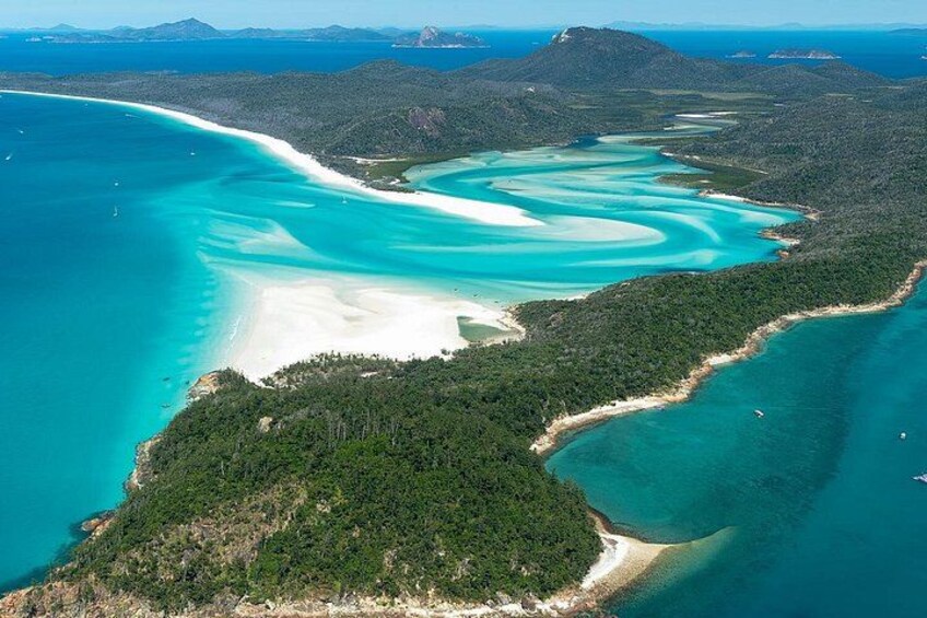 Whitehaven From Above - ~30 minute Whitsunday Helicopter Tour 1