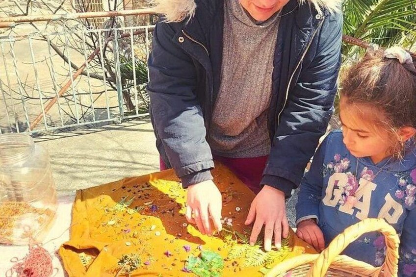 2 Hours Nature Dyeing Fabric with Local Plants in Cyprus 2