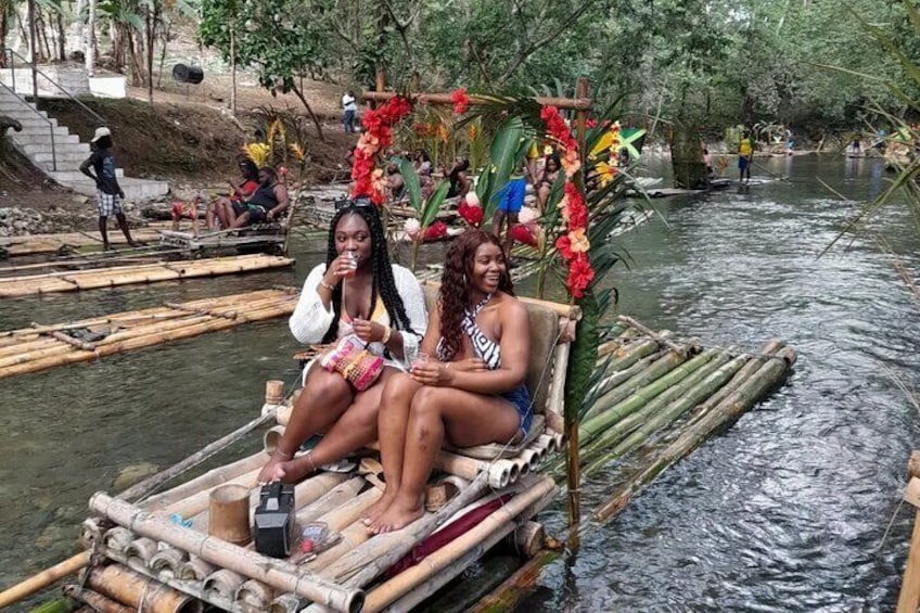 Lethe Bamboo River Rafting and Limestone Foot Massage Experience 1