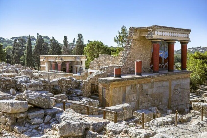 Knossos Palace, Olive Mill-Winery Visit with Tastings and Lunch 