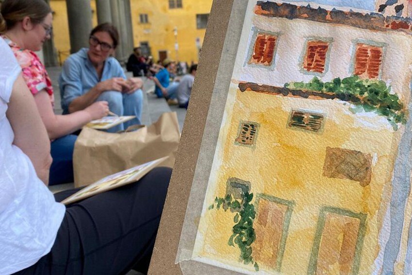 Drawing and Watercolor Workshop in the Heart of Florence 2