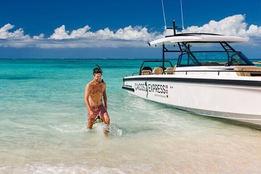 Half Day Private Luxury Axopar Charter in Turks & Caicos