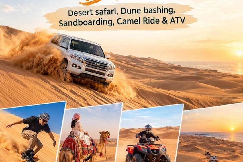 Doha: Desert safari, Dune bashing, Sandboarding, Camel Ride & ATV 1