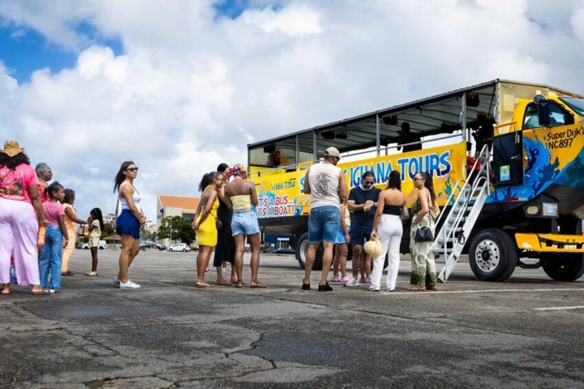 Bus That Drives Into the Sea Unique Curaçao Amphibious Tour 3