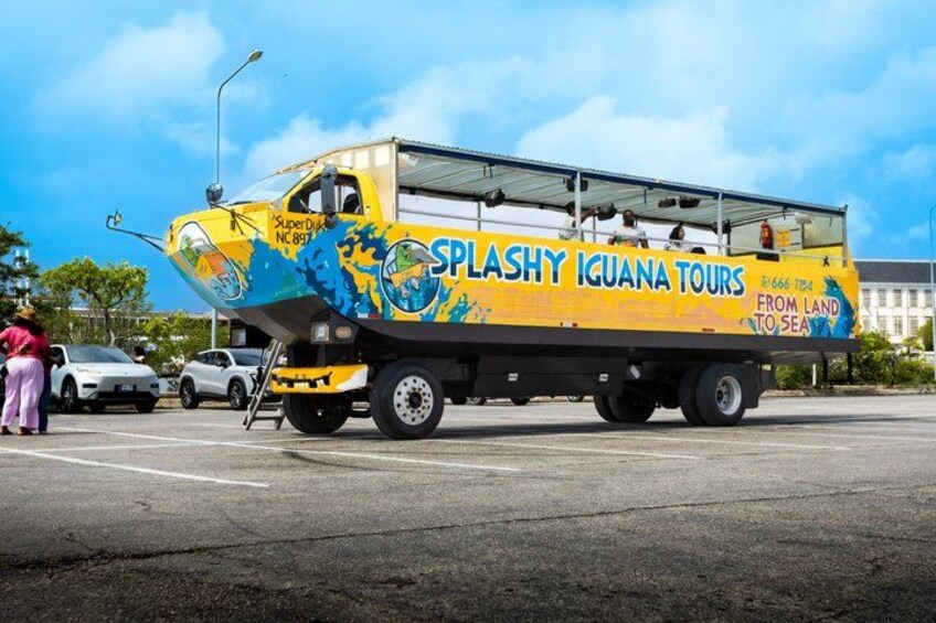 Bus That Drives Into the Sea Unique Curaçao Amphibious Tour 2