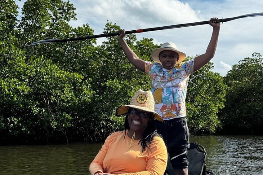 A happy day using our kayak as a SUP 2
