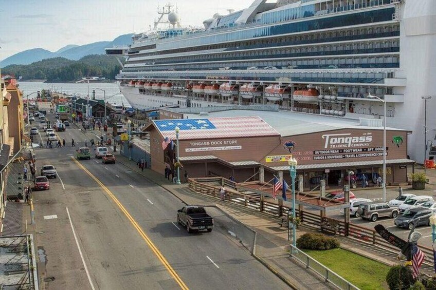 Downtown Ketchikan, facing Berth 1 & 2. 3