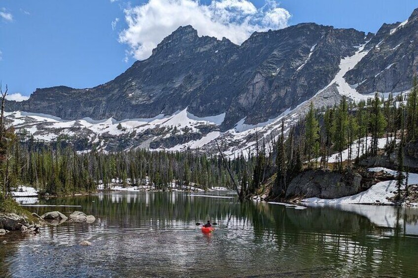 Float on peaceful alpine lakes.