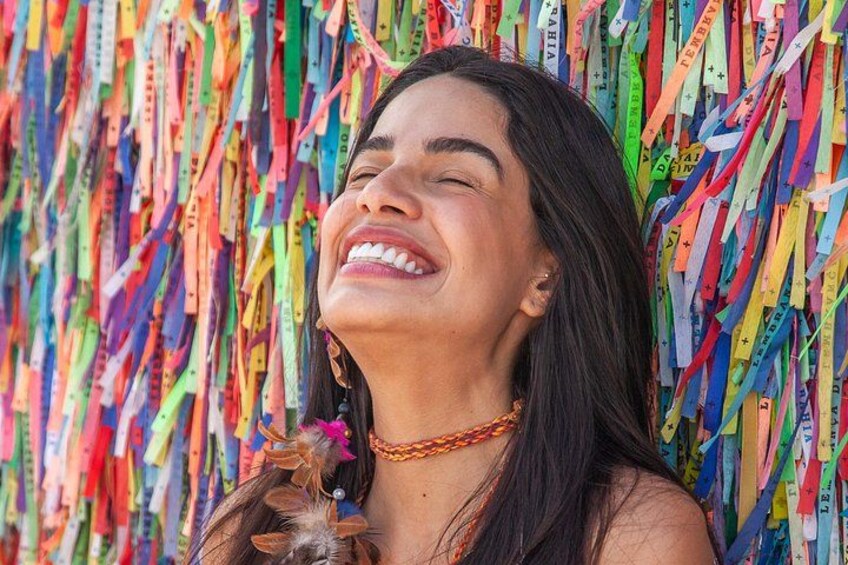 "Smile, you're in Bahia!" - Basilica of Senhor do Bonfim - Colored ribbons 2