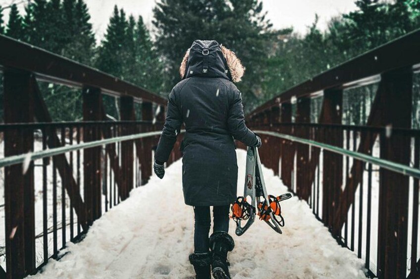 Snowshoeing winter 3