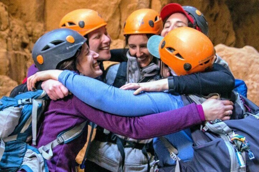 Ladies canyoneering adventure.