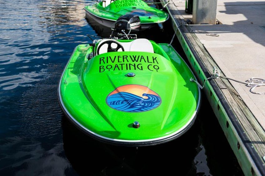 2 Person Mini Power Boat Rental at Tampa Riverwalk 1