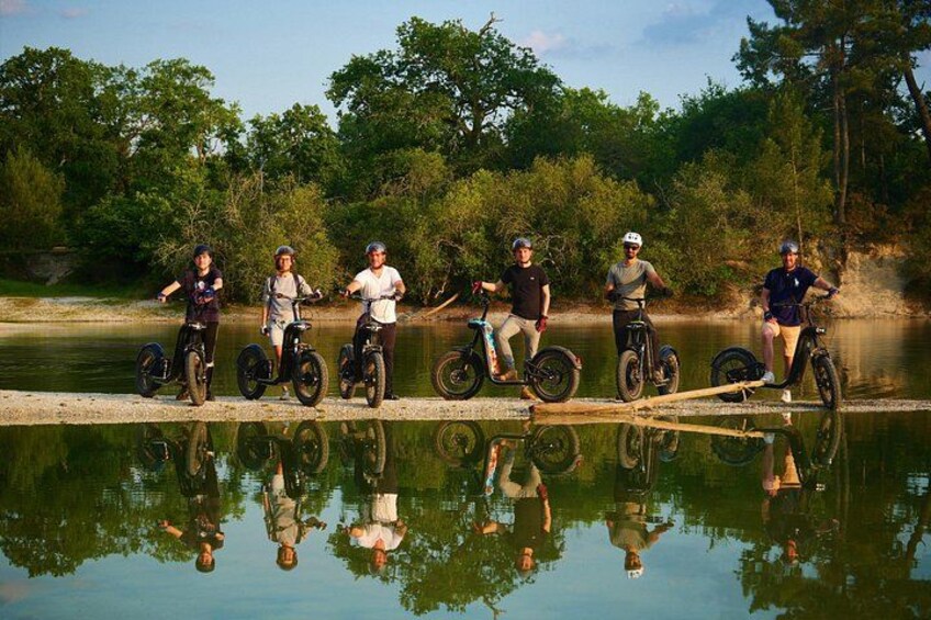 Off-road scooter outing between lakes and Pessac-Léognan vineyards 2