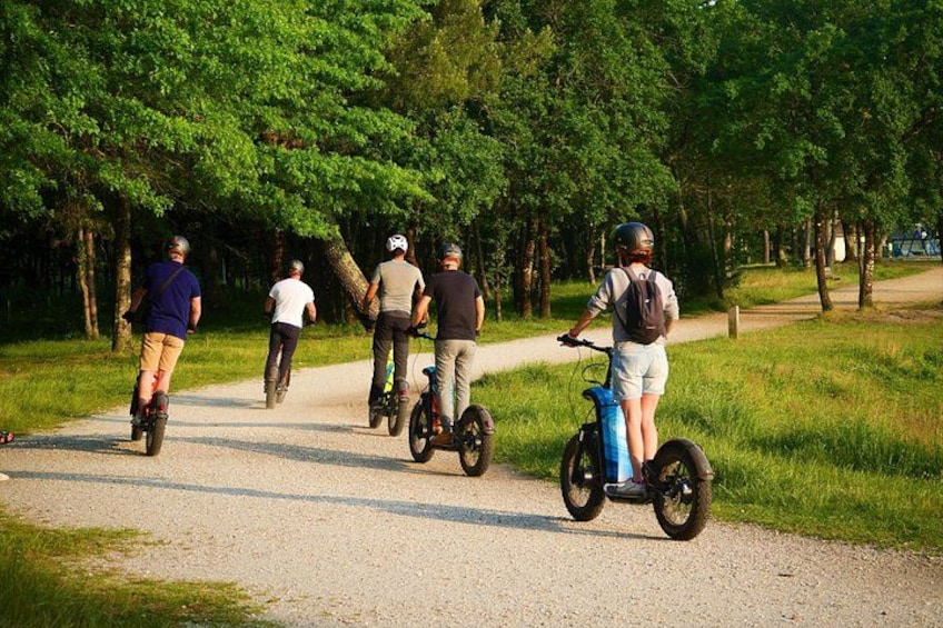 Off-road scooter outing between lakes and Pessac-Léognan vineyards 1