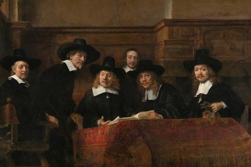 "Syndics of the Drapers' Guild" by
Rembrandt 2