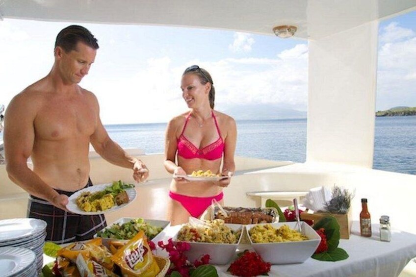 Snorkel Lunch & Lounge: Bluewater or Snorkel and Lunch: Leeward 5