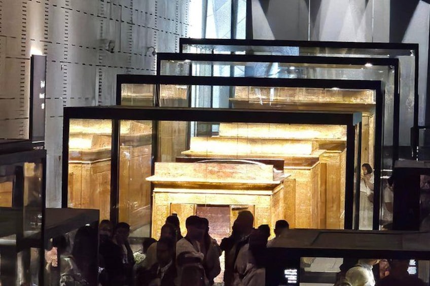 Grand Egyptian Museum, King Tut Gallery, Solar boat & lunch 2